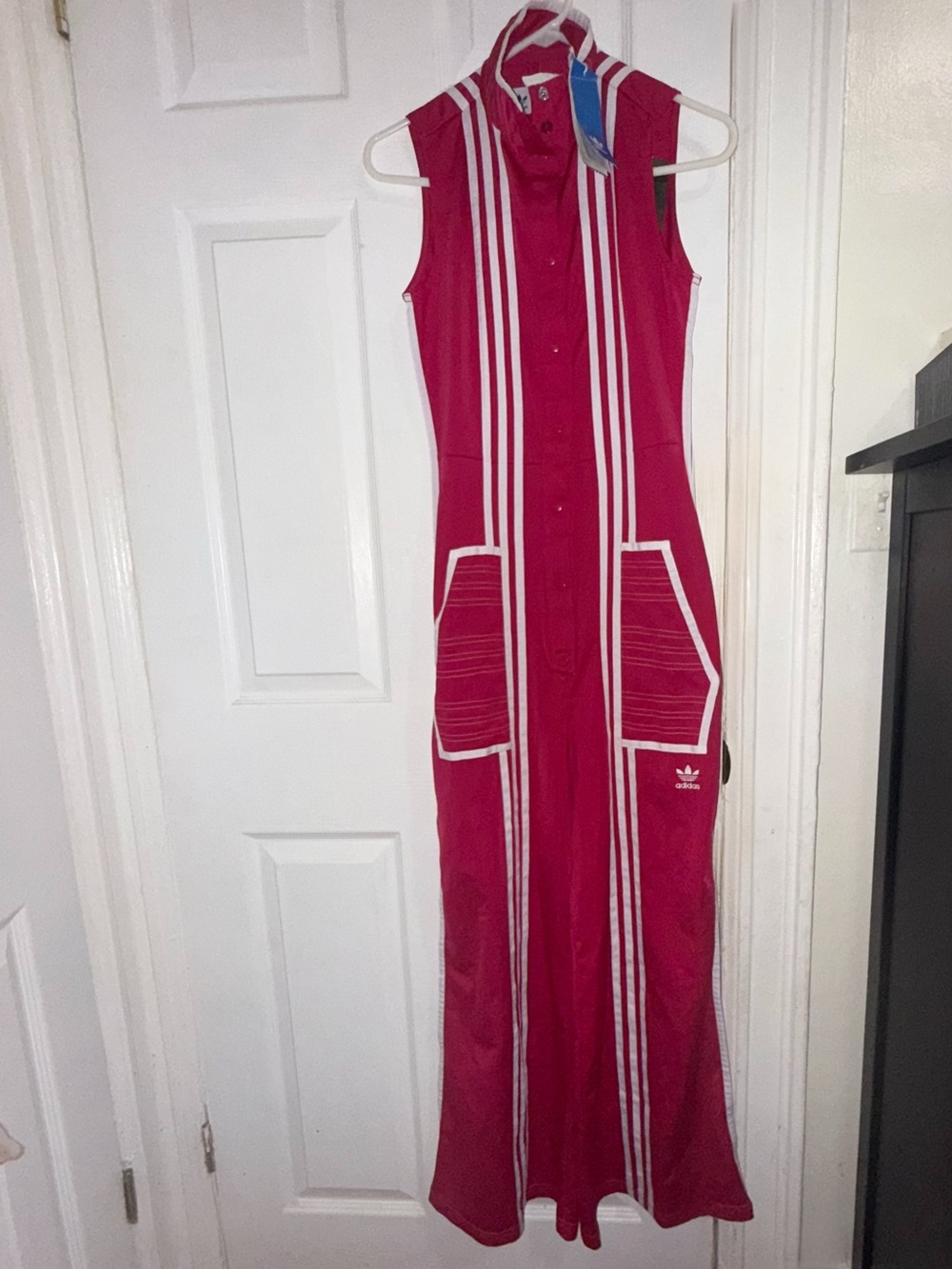 adidas Originals x Ji Won Choi Sleeveless Hot Pink Jumpsuit - Picture 3 of 3